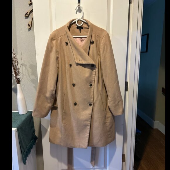 Women's‎ Tan Peacoat - Picture 1 of 5